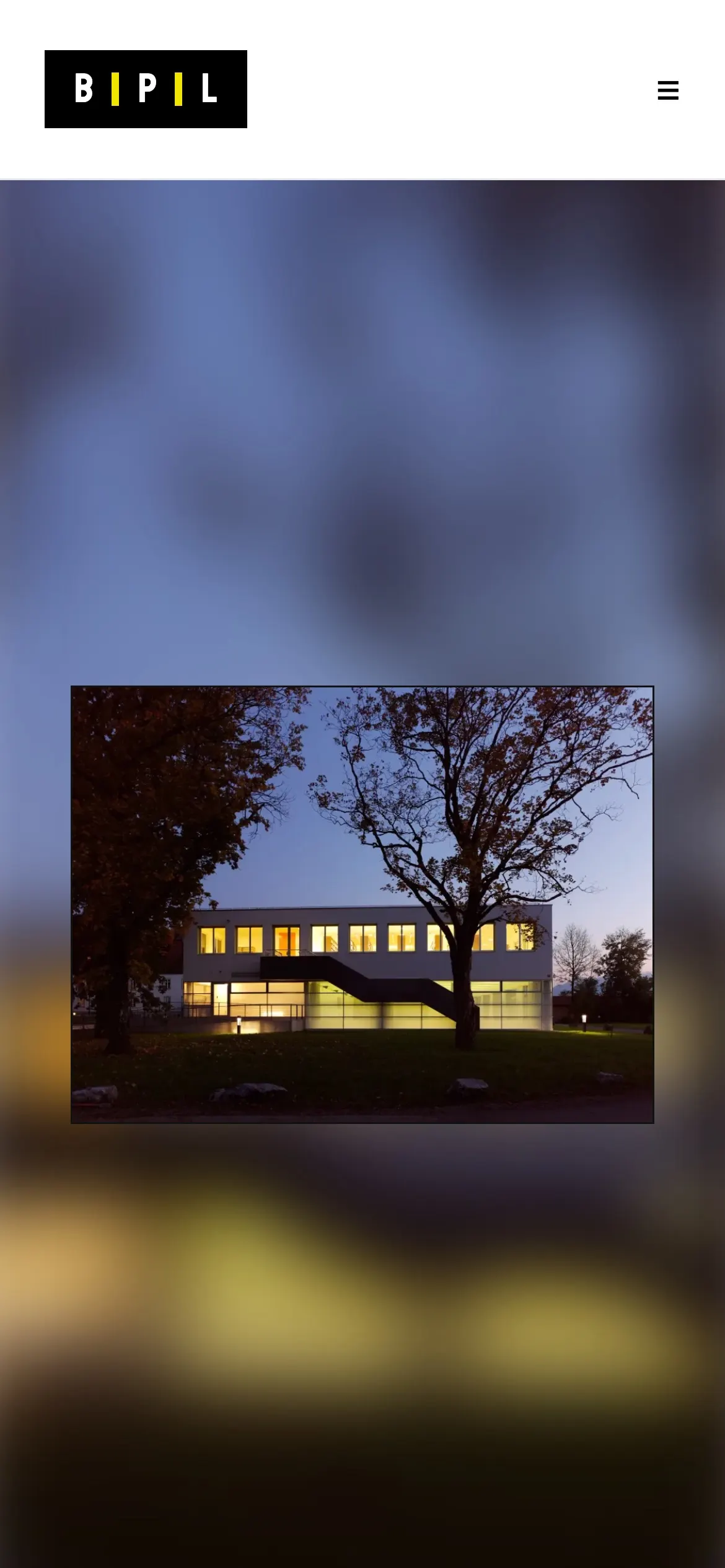 Startseite von BPL Architekten auf dem Handy