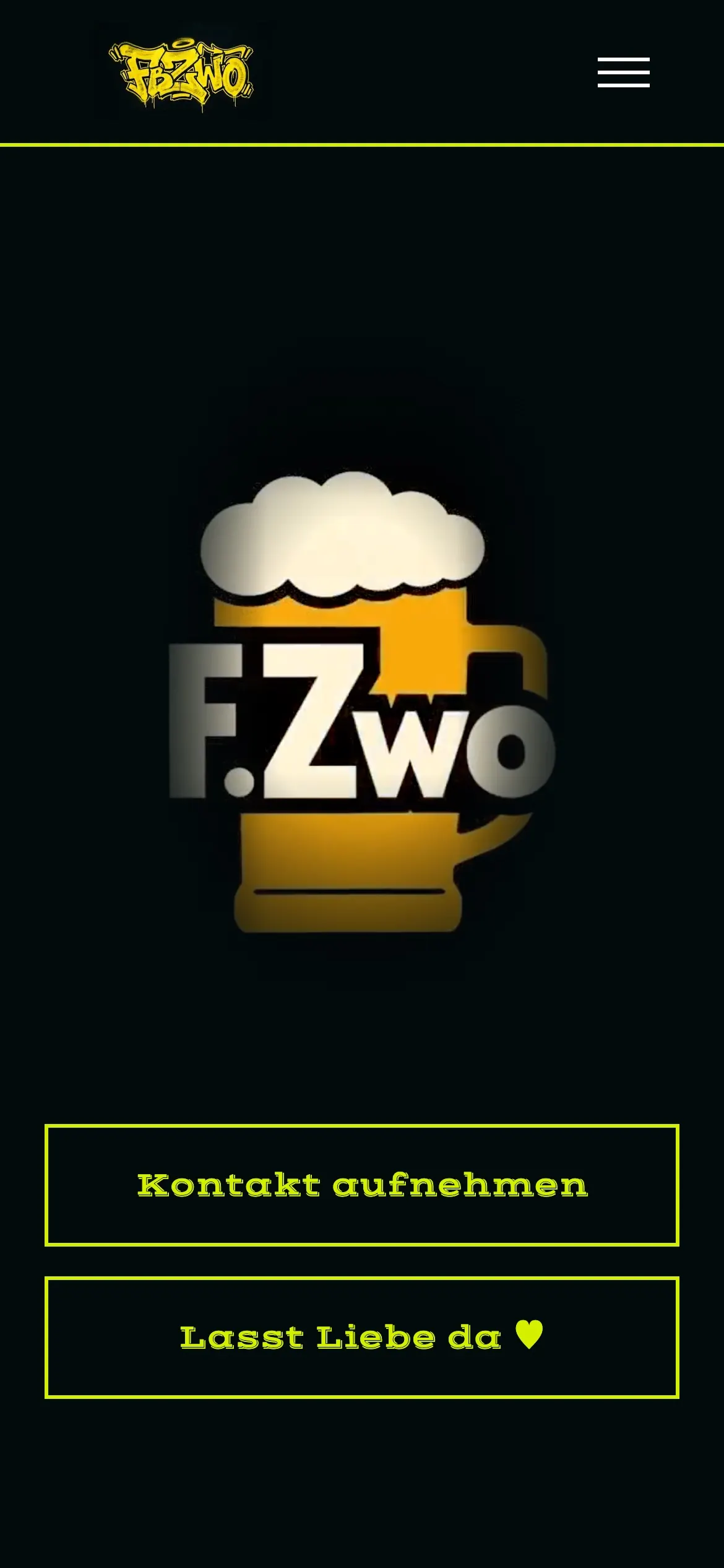 Startseite des F.Zwo auf dem Handy