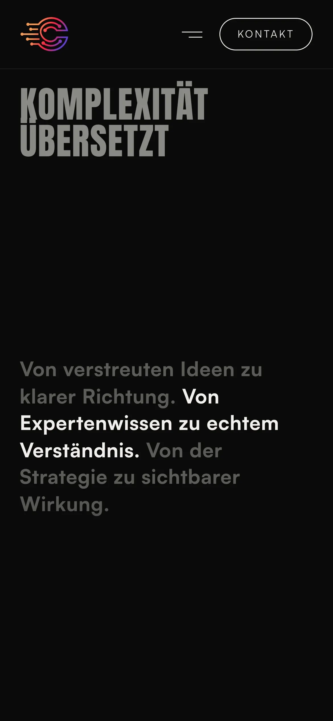 Leistungskarte und Kontakt-Button von Corepulse by Kessler auf dem Handy